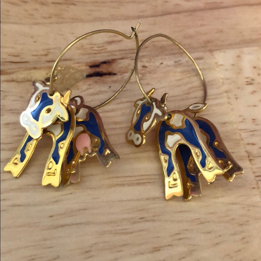 ***FINAL SALE*** Cow hoop earrings